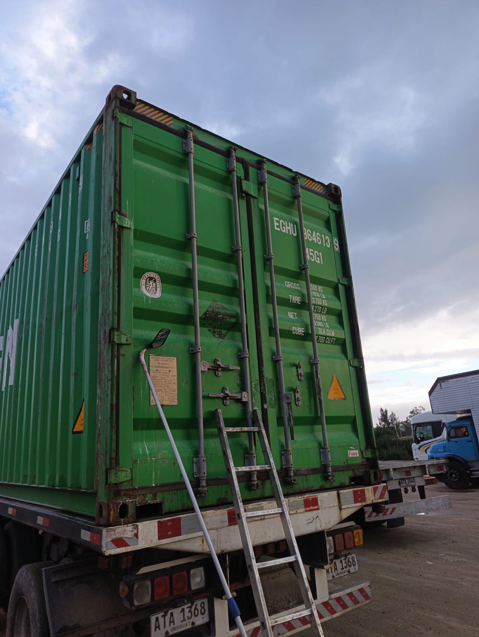 Container Marítimo 40 Pies Color Verde
