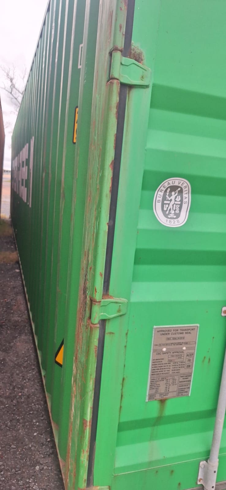 Container Marítimo 40 Pies Color Verde