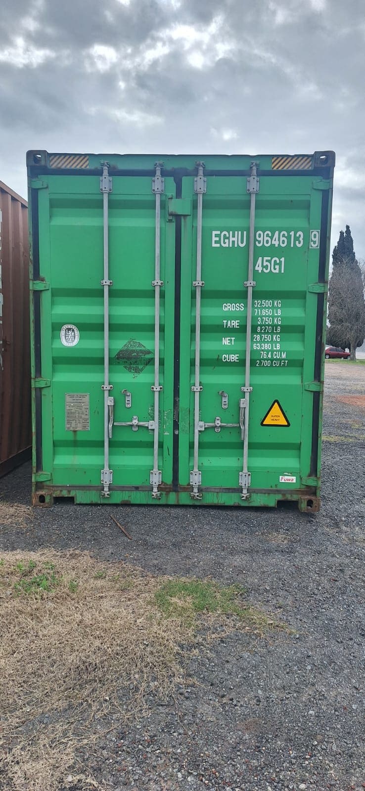 Container Marítimo 40 Pies Color Verde
