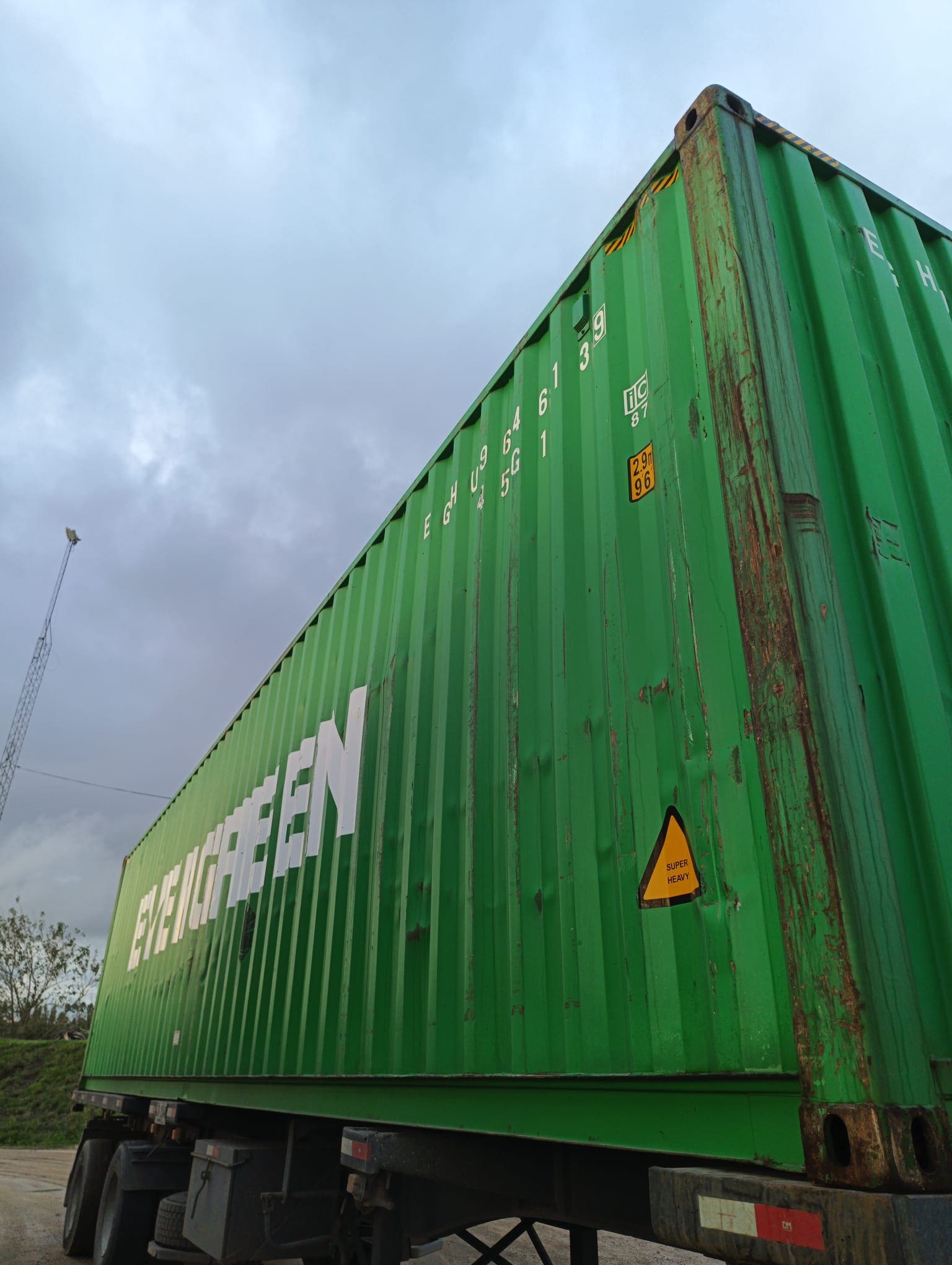 Container Marítimo 40 Pies Color Verde