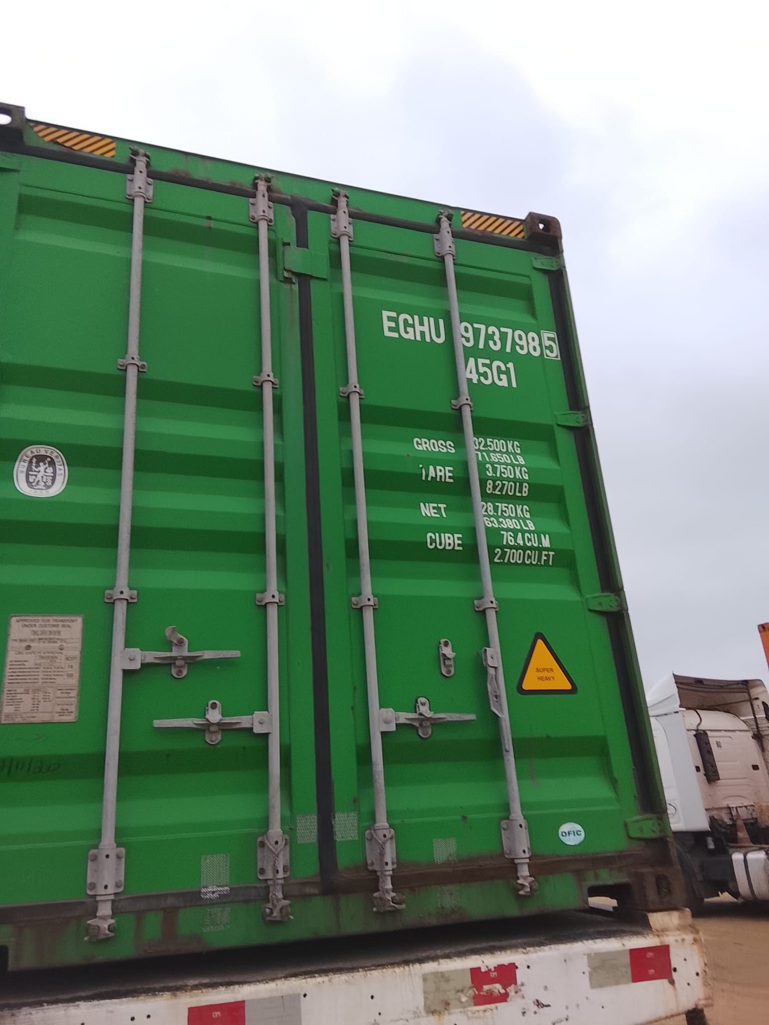 Container 40 HC Evergreen