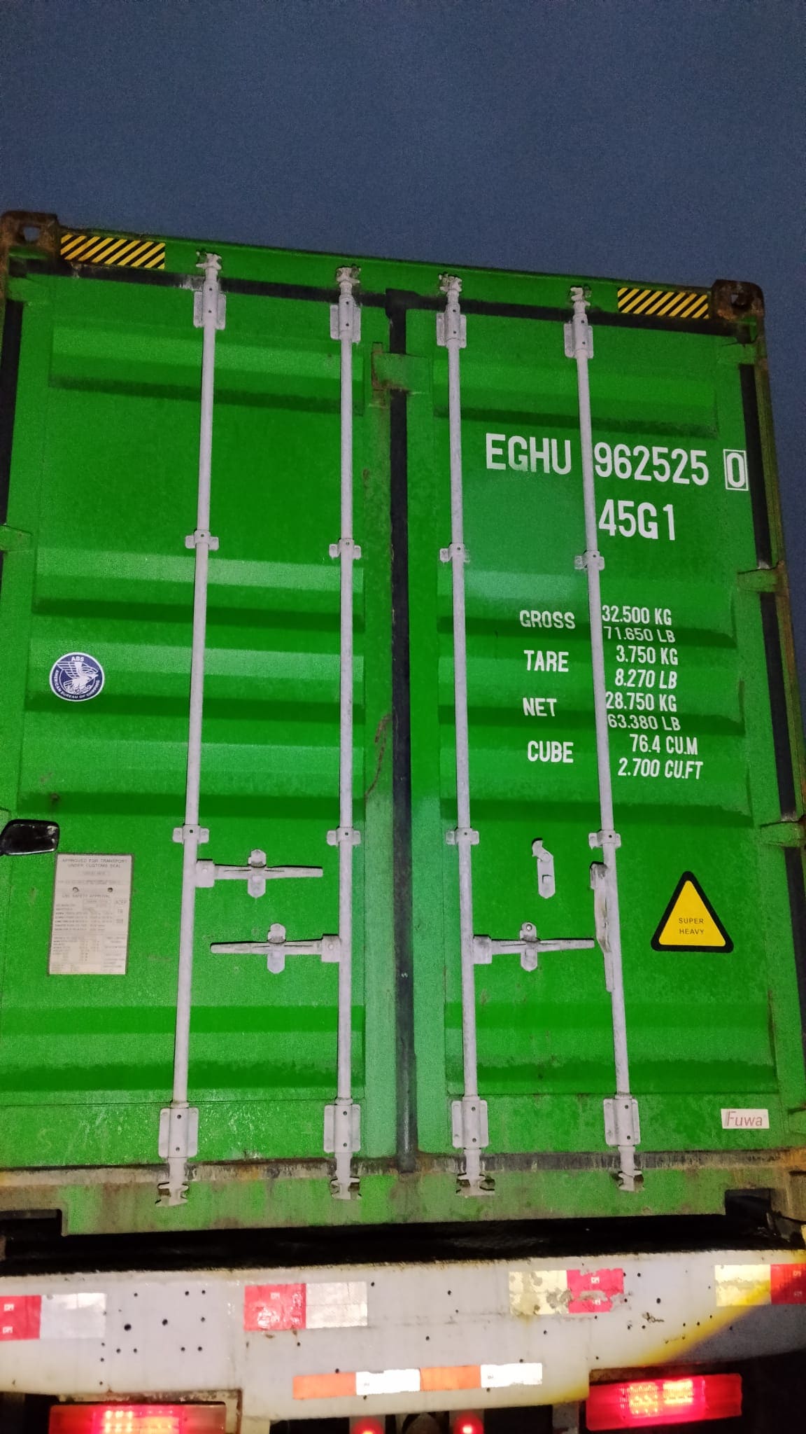 Container Marítimo 40HC EVERGREEN