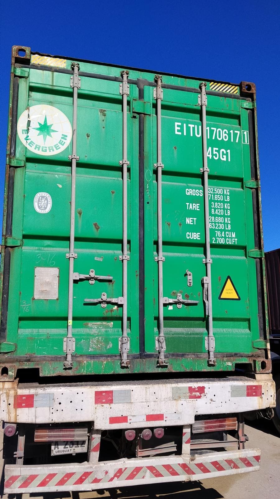 Container Marítimo 40HK EVERGREEN