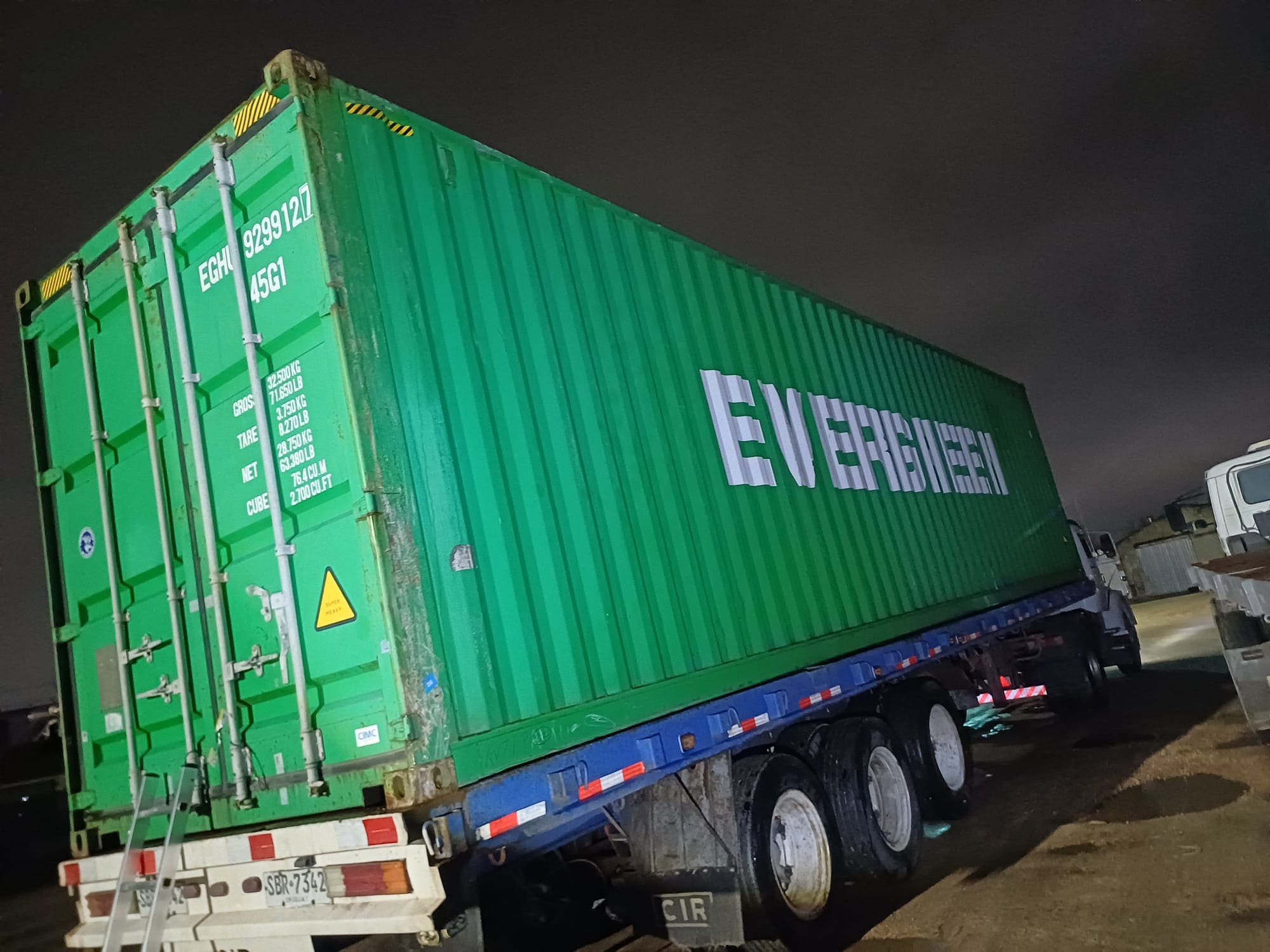 Container Marítimo 40HC EVERGREEN