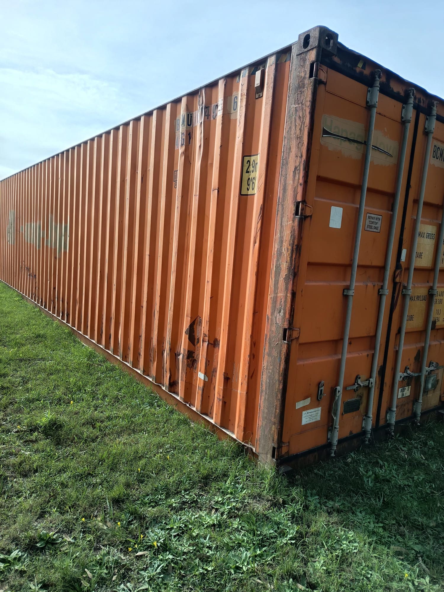 Container 40HC Color Naranja