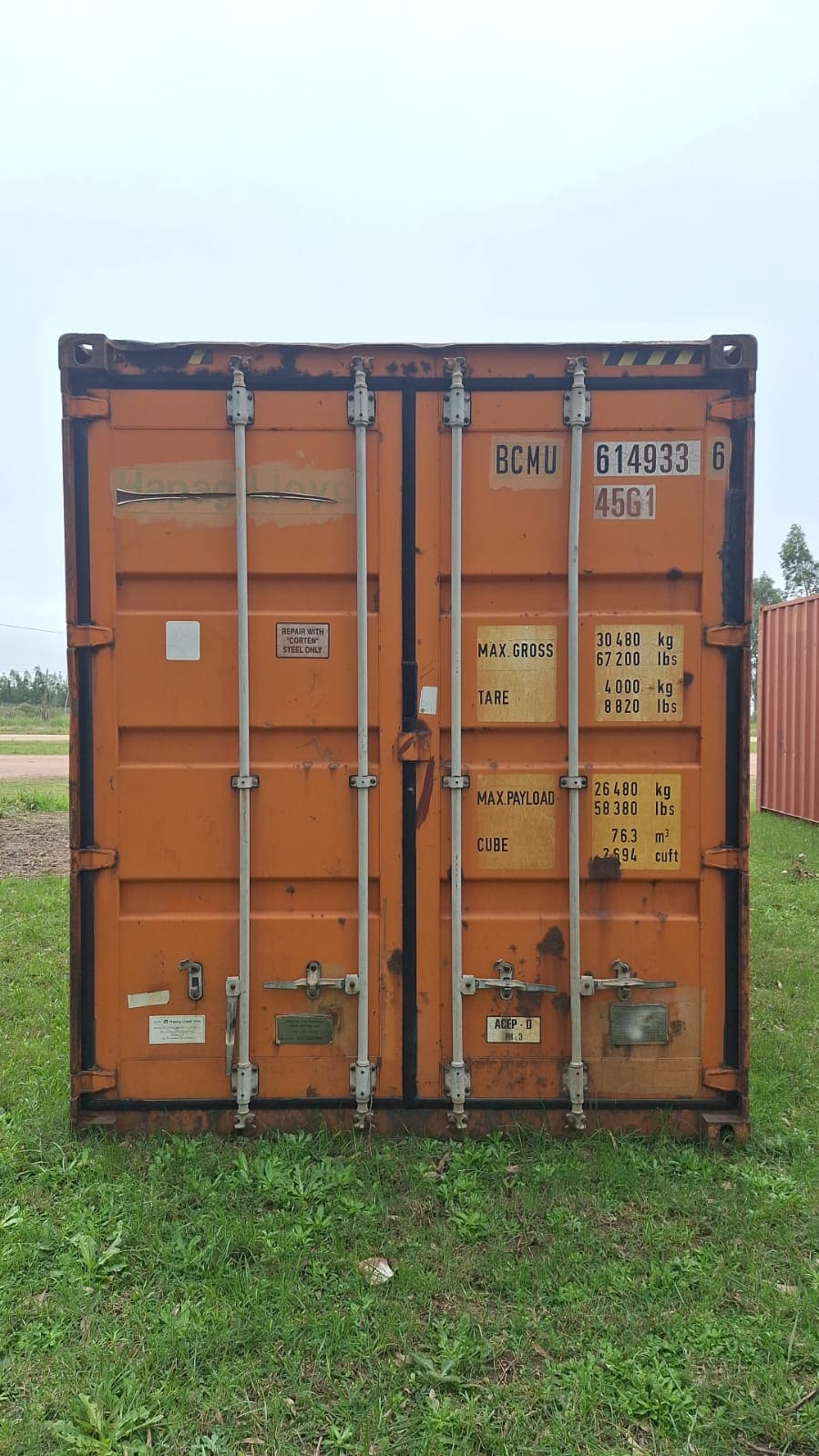 Container 40HC Color Naranja