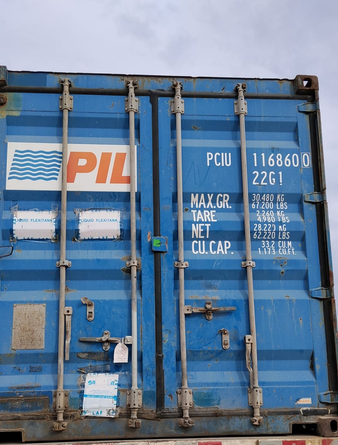 Container Marítimo 20 Pies